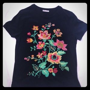 Zara Embroidered Tee